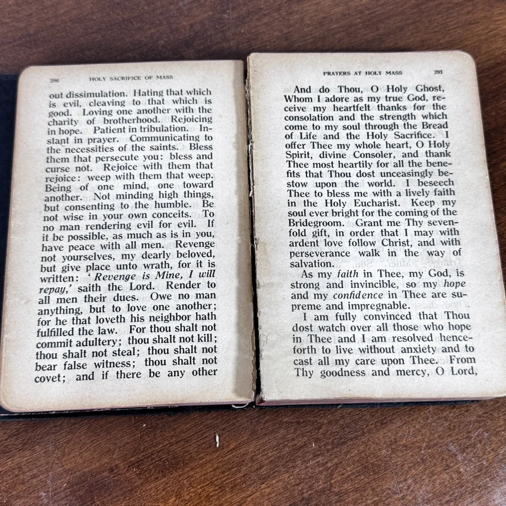 My Prayer Book Happiness in Goodness Father Lasance 1923 Leather Large Type